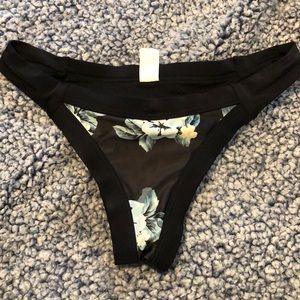 Cheeky Floral High-cut Bikini Bottom